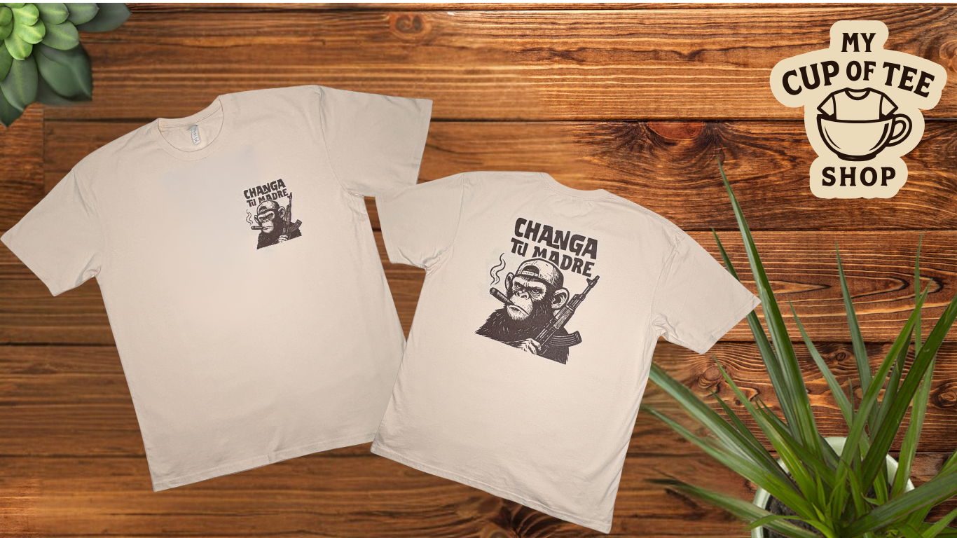 CHANGA TU MADRE Tee – Vintage-White